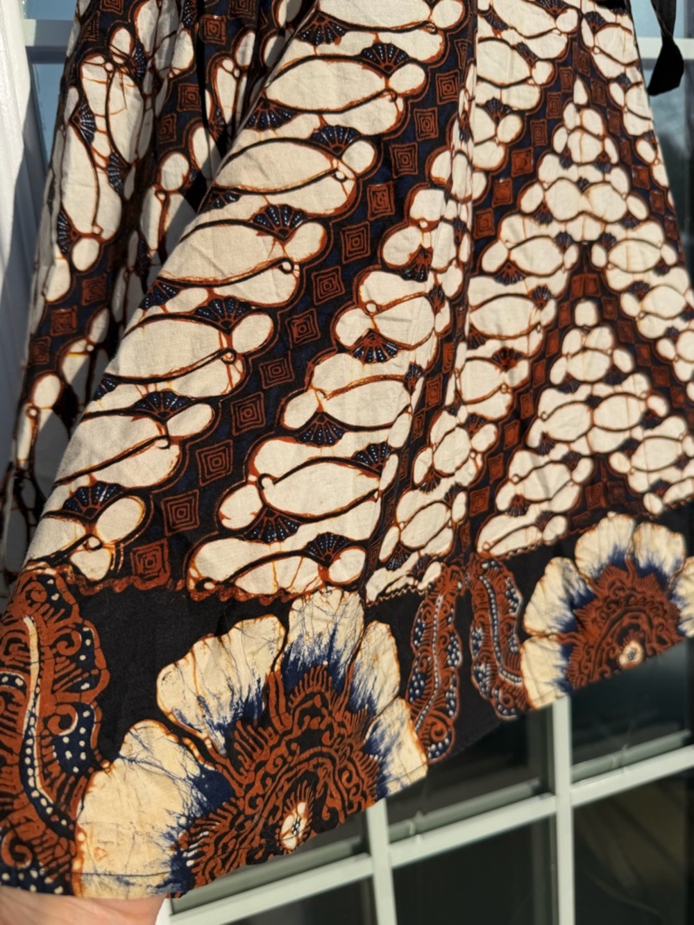 Vintage Java Wraps hand-dyed wrap skirt - Picture 4 of 5